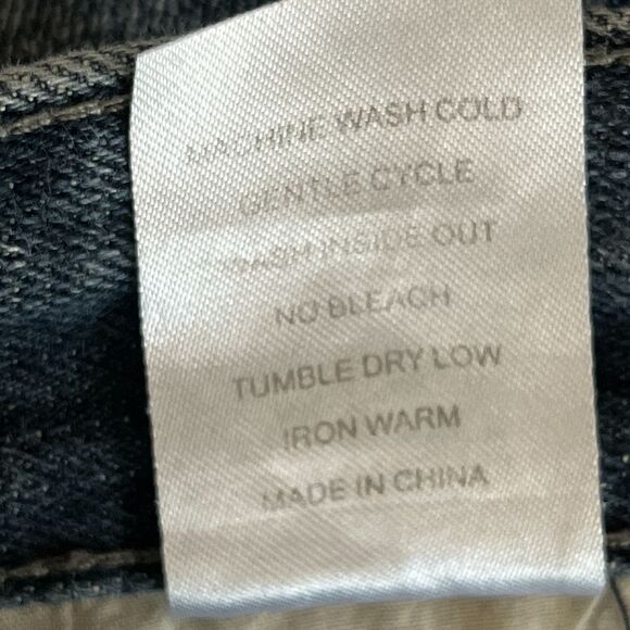 Flypaper Jeans Mens 33x31 Blue Denim Distressed Straight Leg Embroidered Pockets - Picture 6 of 11